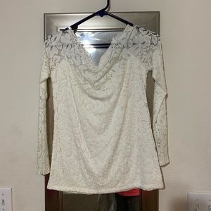 White lace top